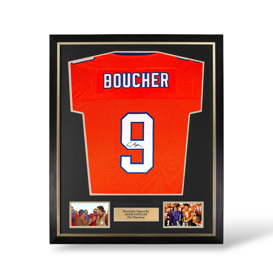 Adam Sandler Signed The Waterboy Jersey- Deluxe Framed