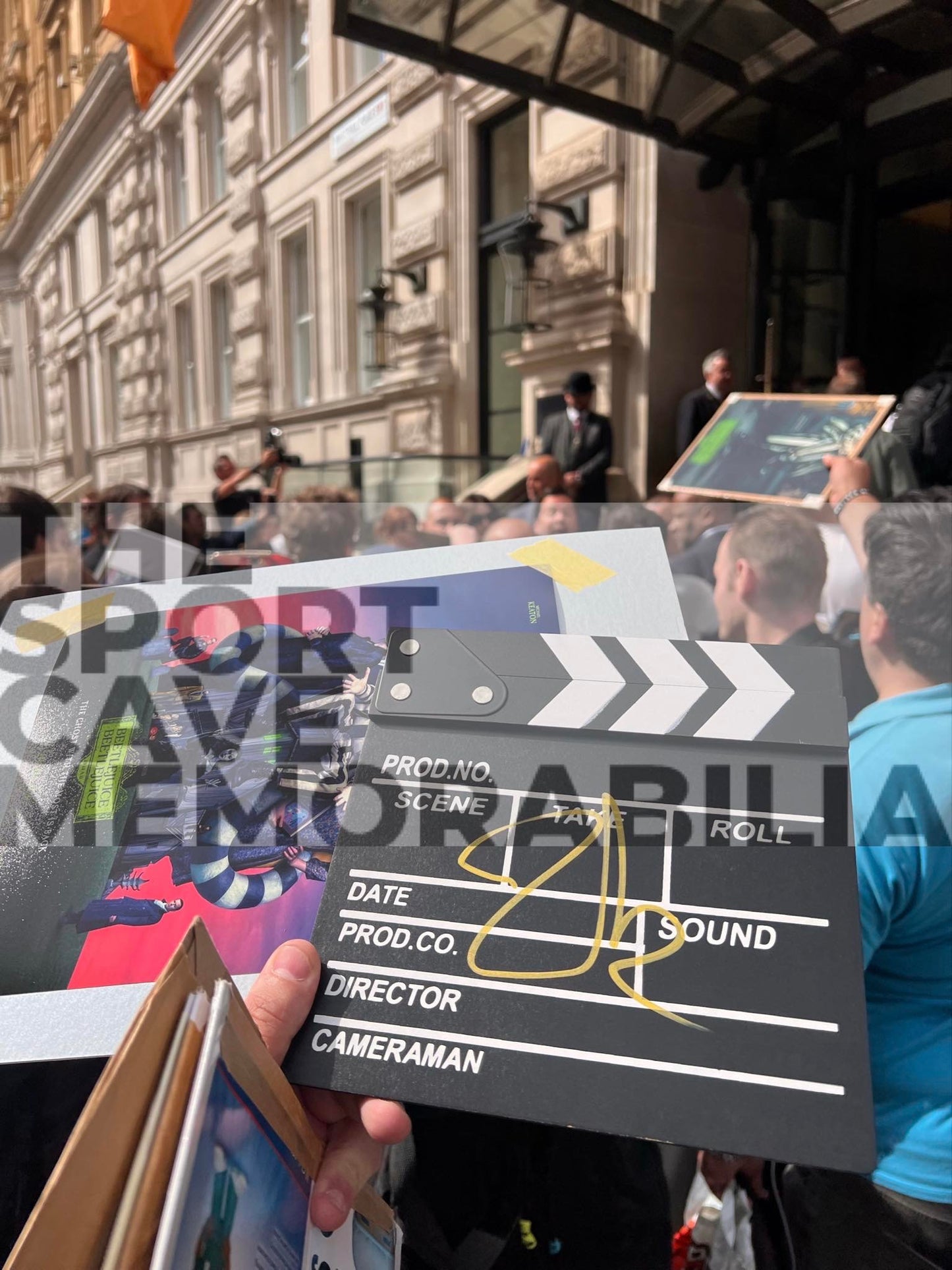 Tim Burton Signed Movie Clapperboard