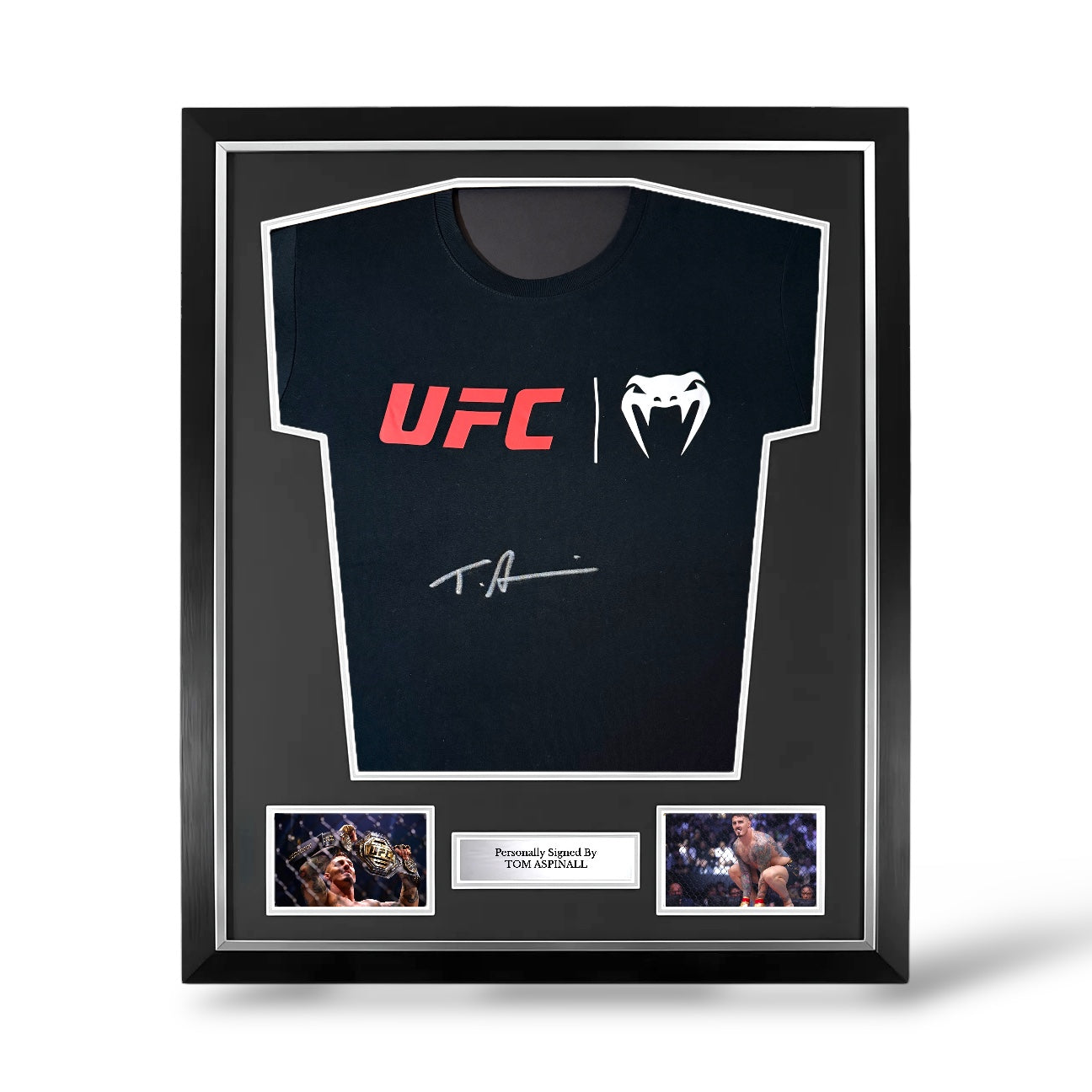 Tom Aspinall Signed Official UFC Venum Shirt- Deluxe Framed