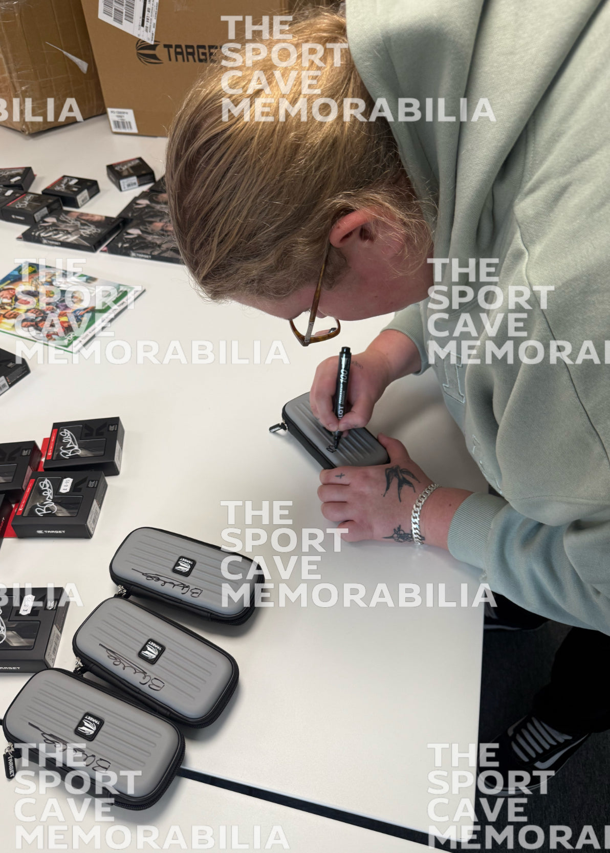 Beau Greaves Signed Target Grey Takoma Darts Case