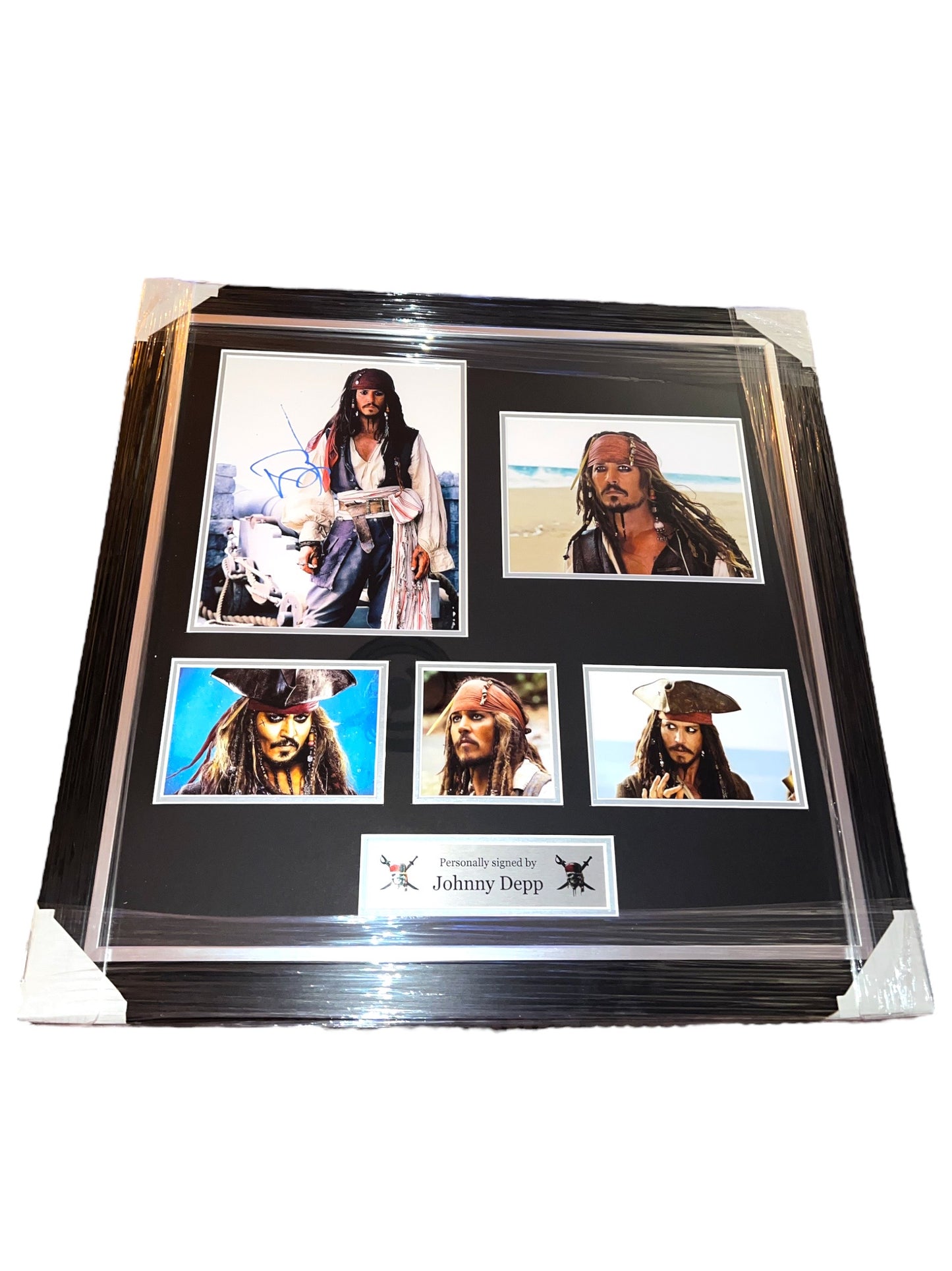 Johnny Depp Signed Pirates Of The Caribbean- Deluxe Framed