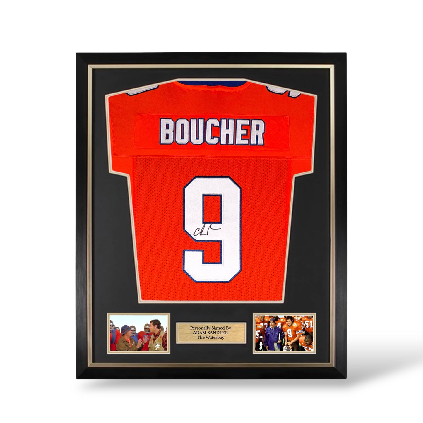 Adam Sandler Signed The Waterboy Jersey- Deluxe Framed