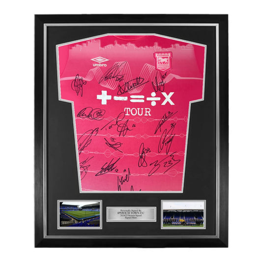 Ipswich Town 2024/25 Squad Signed Third Shirt- Deluxe Framed