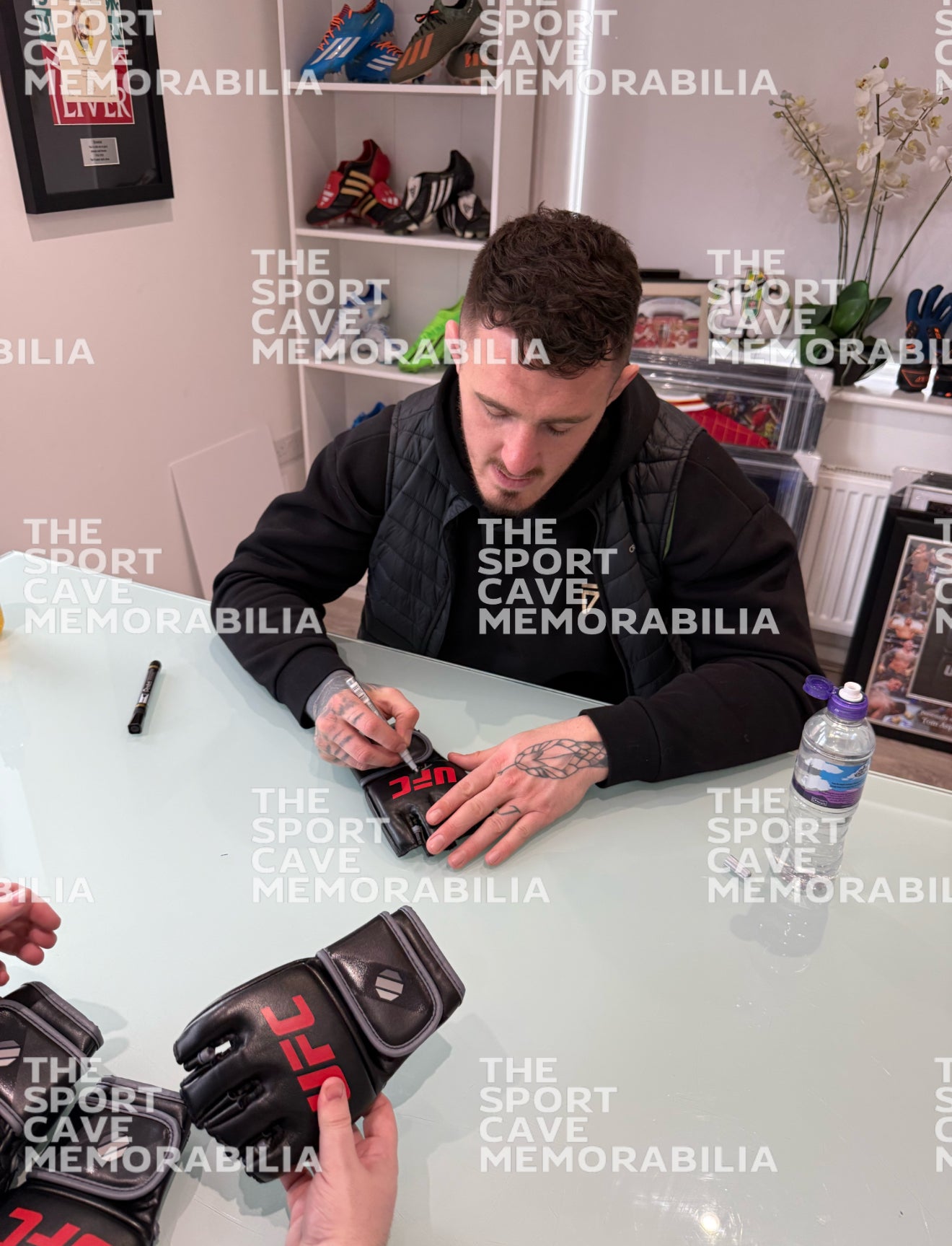 Tom Aspinall Signed Official UFC Glove- Deluxe Framed