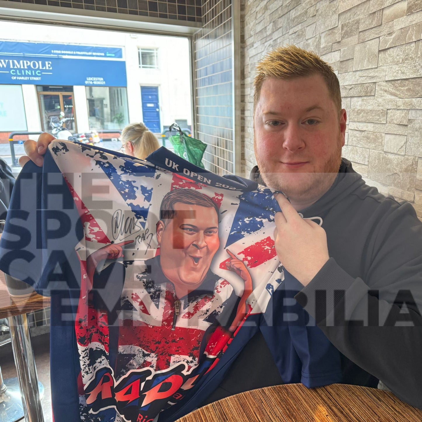 ‘Rapid’ Ricky Evans Rear Signed Darts Shirt (UK Open 2024 Style)