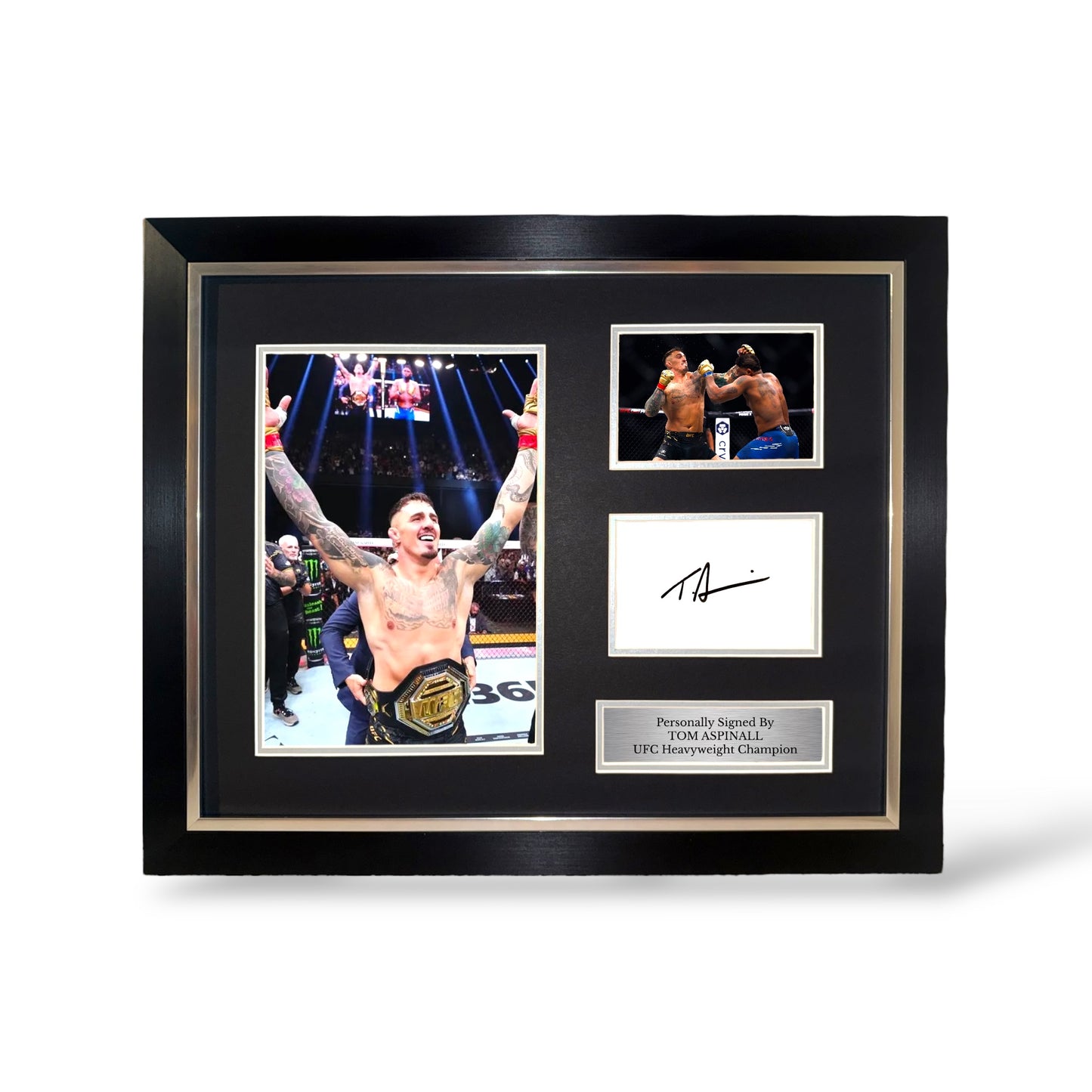 Tom Aspinall Signed UFC Montage- Deluxe Framed