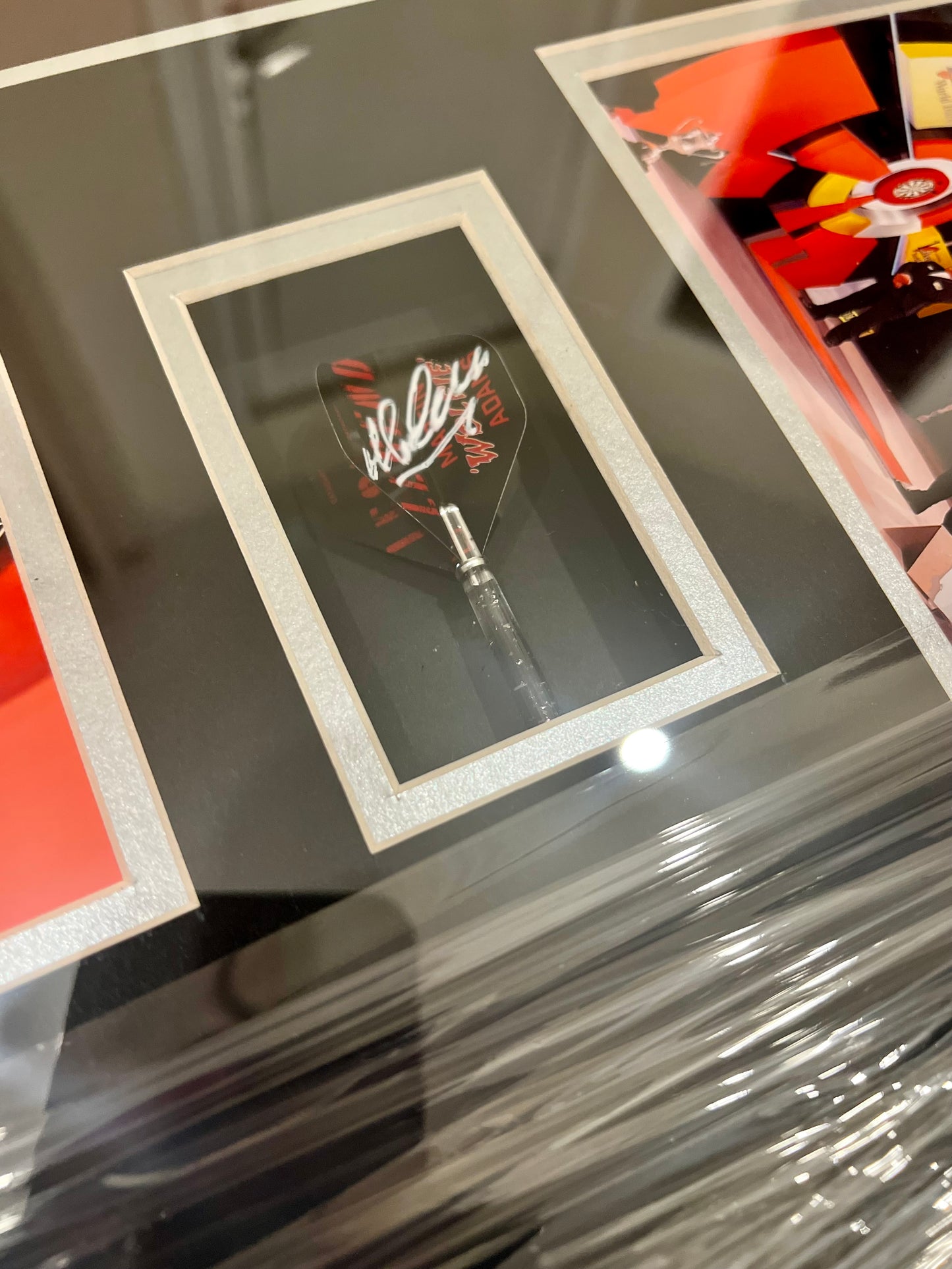 Martin ‘Wolfie’ Adams Signed Flight- Framed World Champion Montage