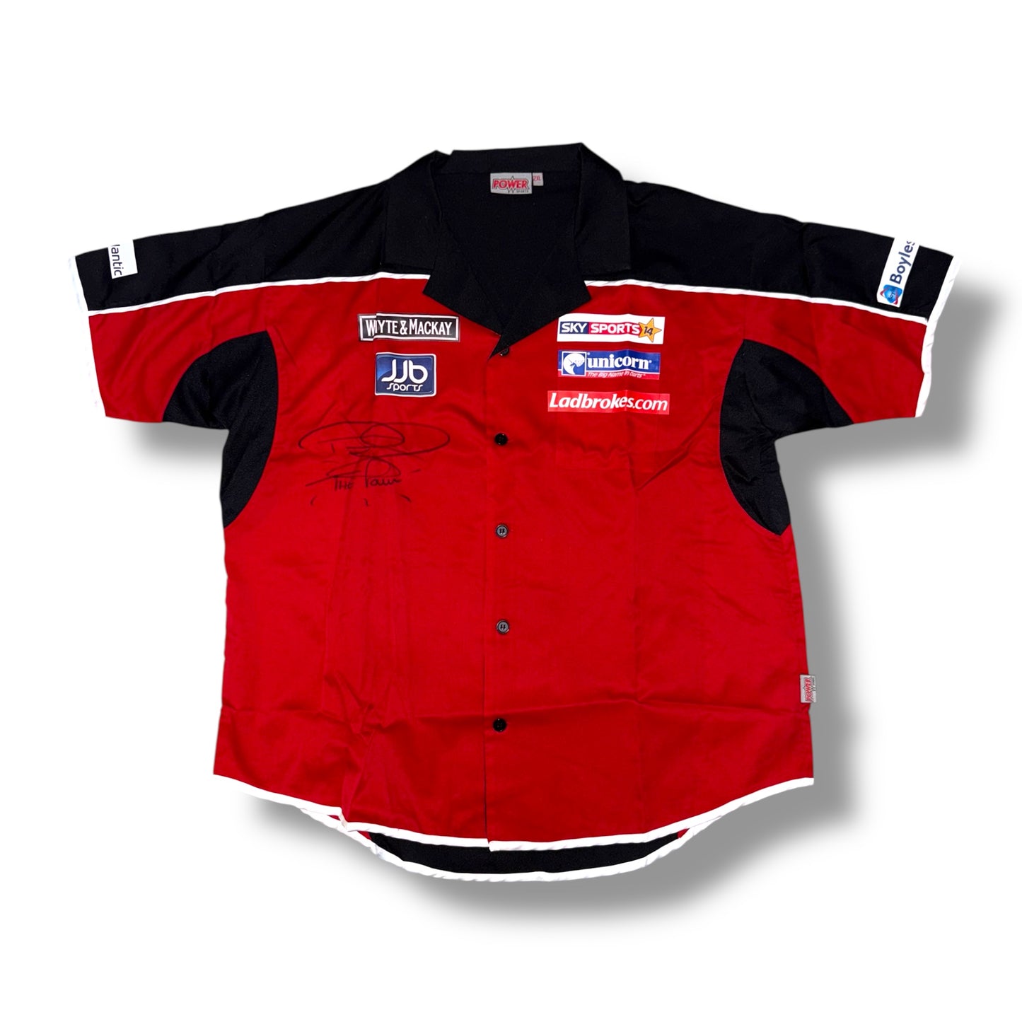 Phil Taylor MATCH WORN Signed 2009 Premier League Shirt