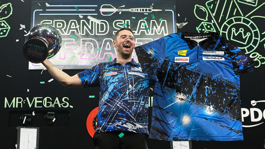 Luke Humphries MATCHWORN Signed Euro Tour Darts Shirt v Michael Smith