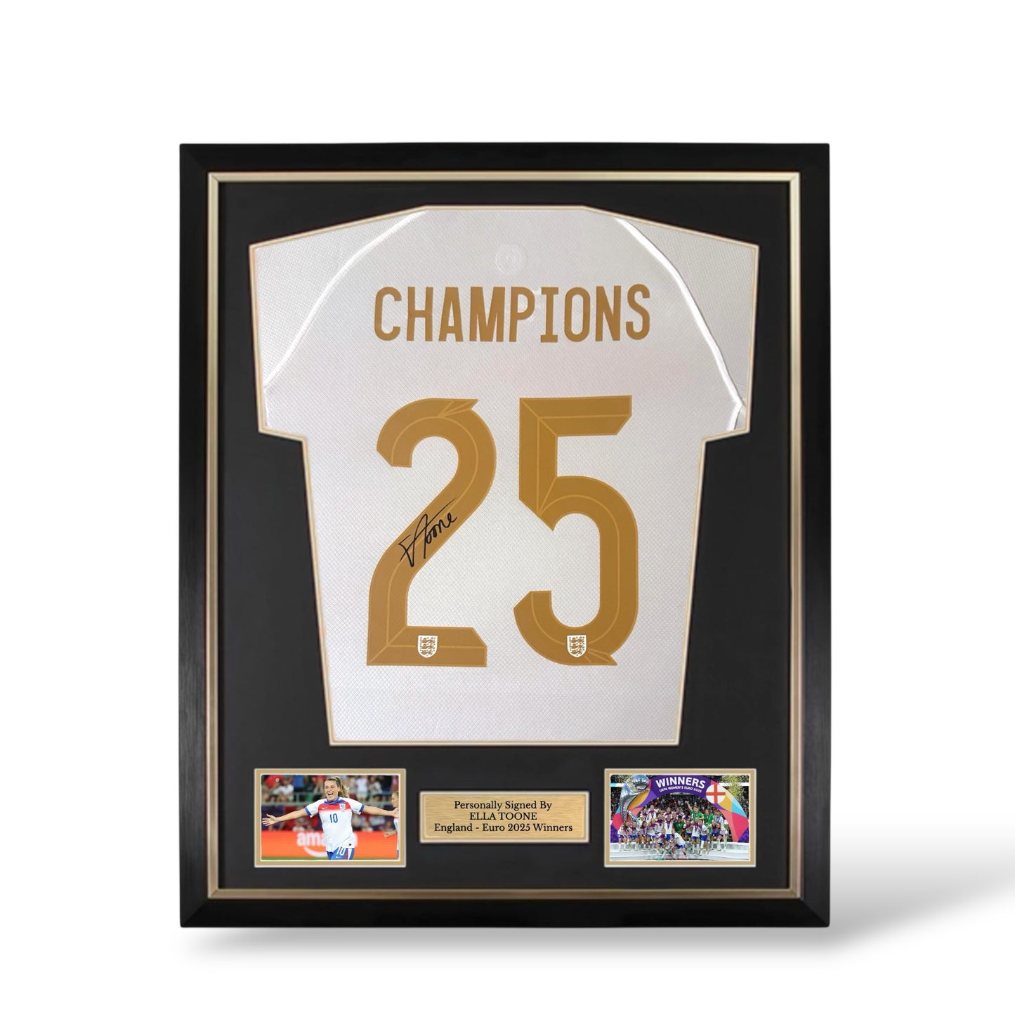 Ella Toone Signed England 2025 Champions Shirt- Deluxe Framed
