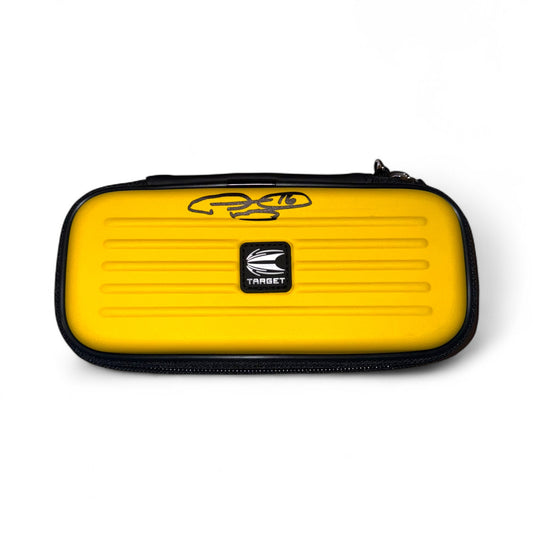 Phil Taylor Signed Target Yellow Takoma Darts Case