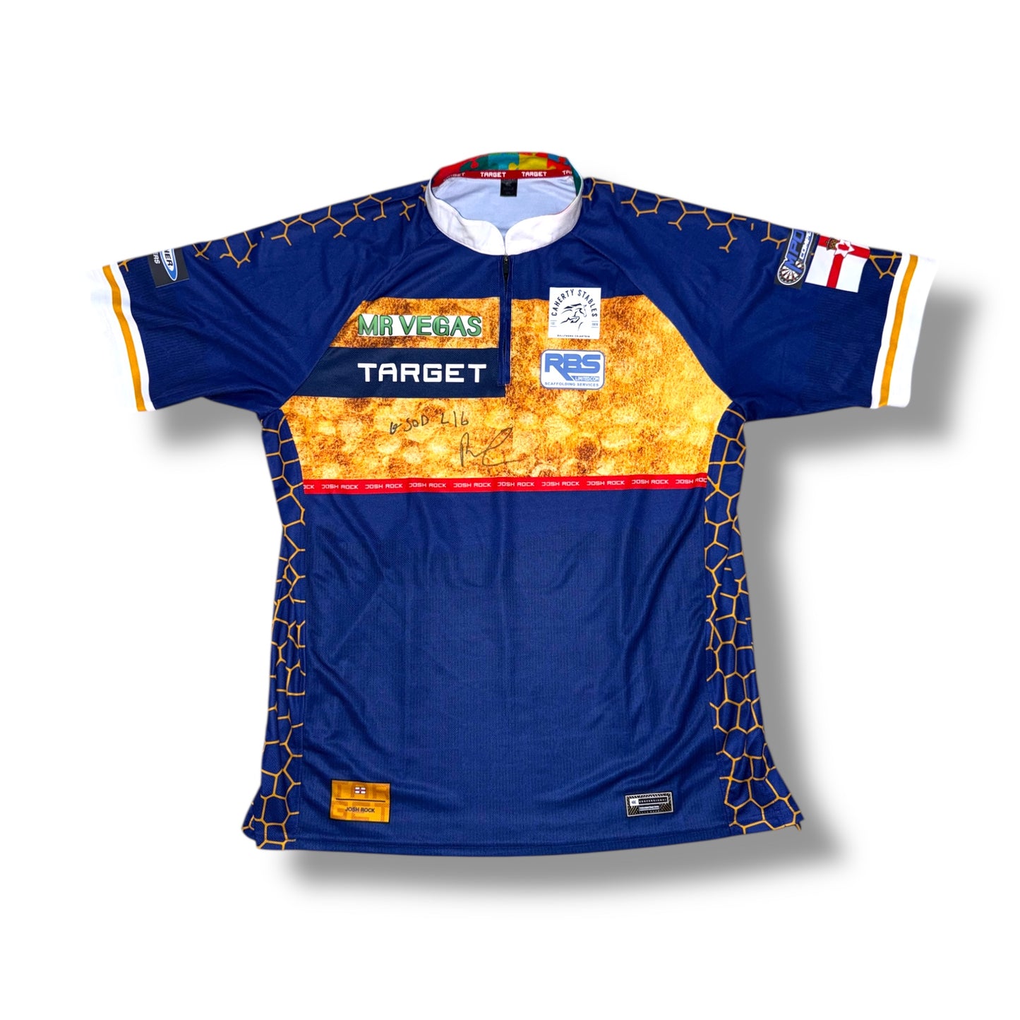 Josh Rock MATCH WORN Signed Grand Slam 2025 Last 16 Shirt v Connor Scutt