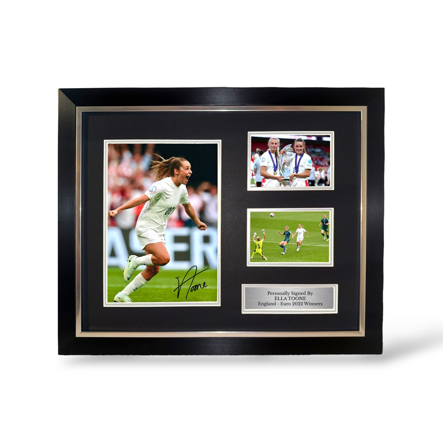 Ella Toone Signed England Euro 2022 Winners Montage- Deluxe Framed