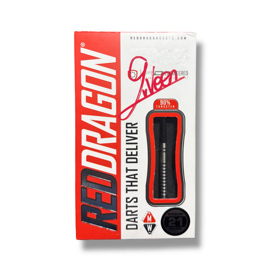 Gian Van Veen Signed Red Dragon Original Darts Set
