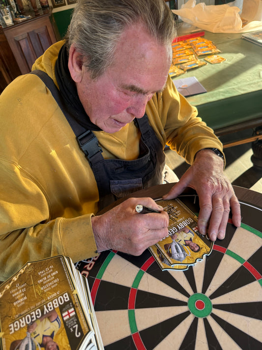 Bobby George Signed Ultimate Darts Card- Deluxe Framed