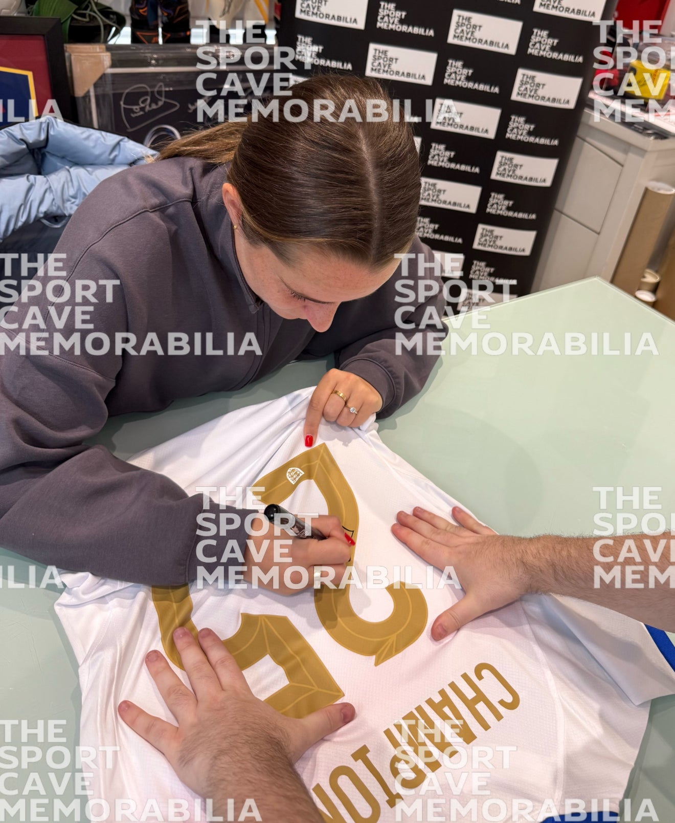 Ella Toone Signed England 2025 Champions Shirt- Deluxe Framed