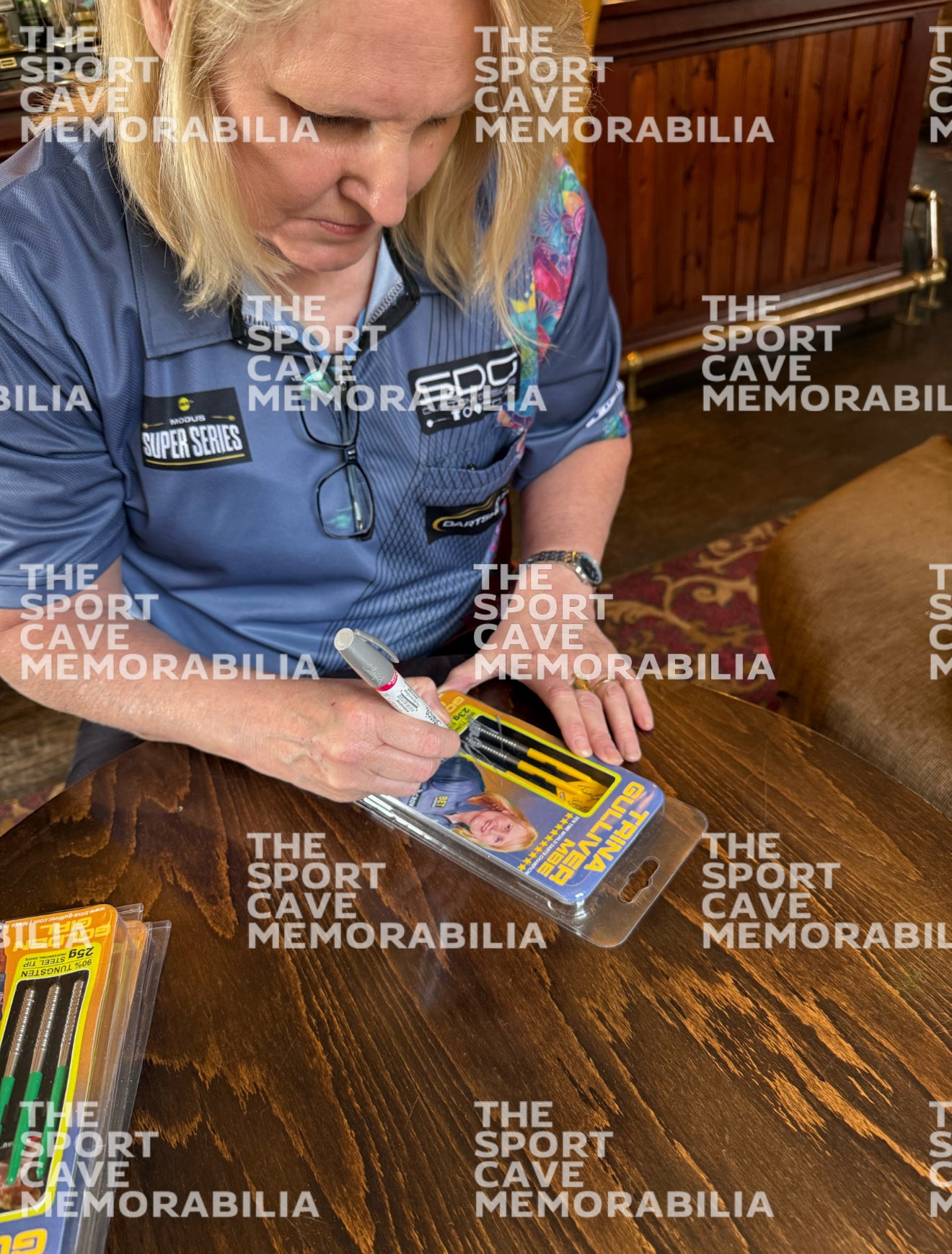 Trina Gulliver Signed Darts Set