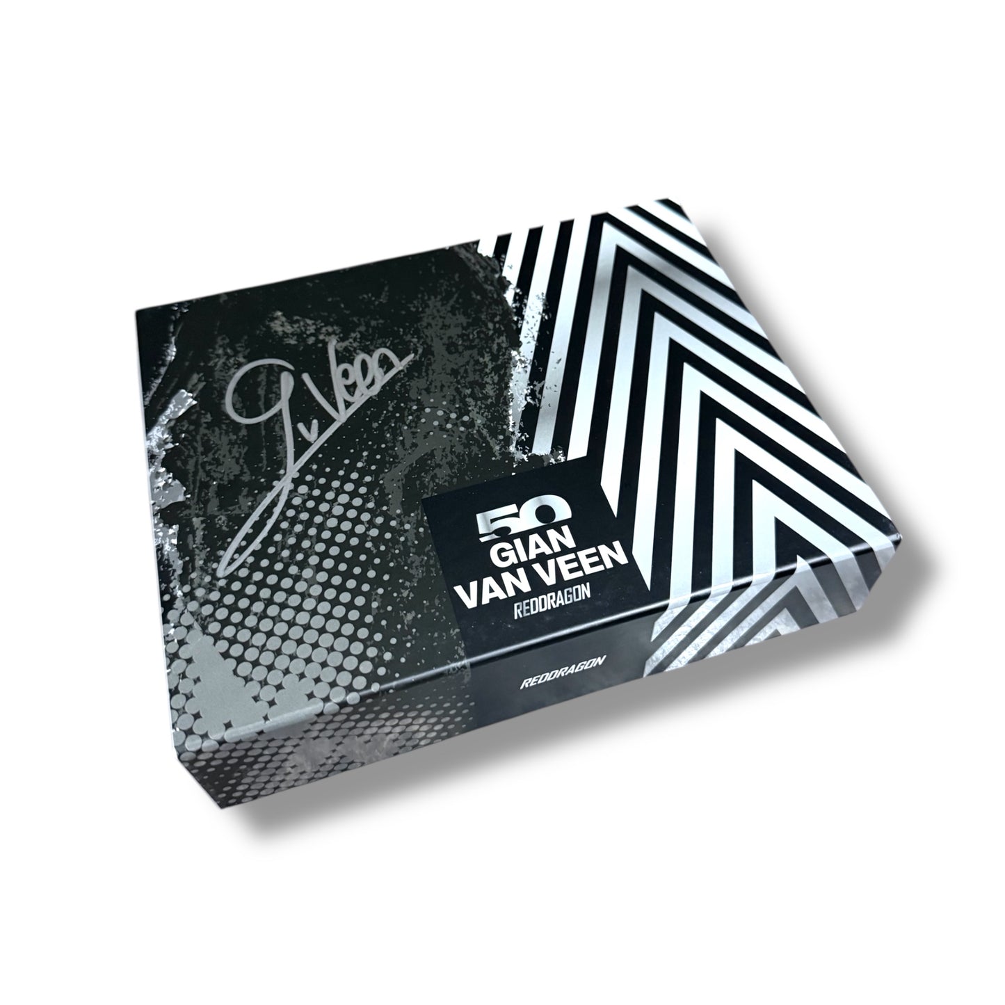 Gian Van Veen Signed Red Dragon 50 Year Limited Edition Darts Set