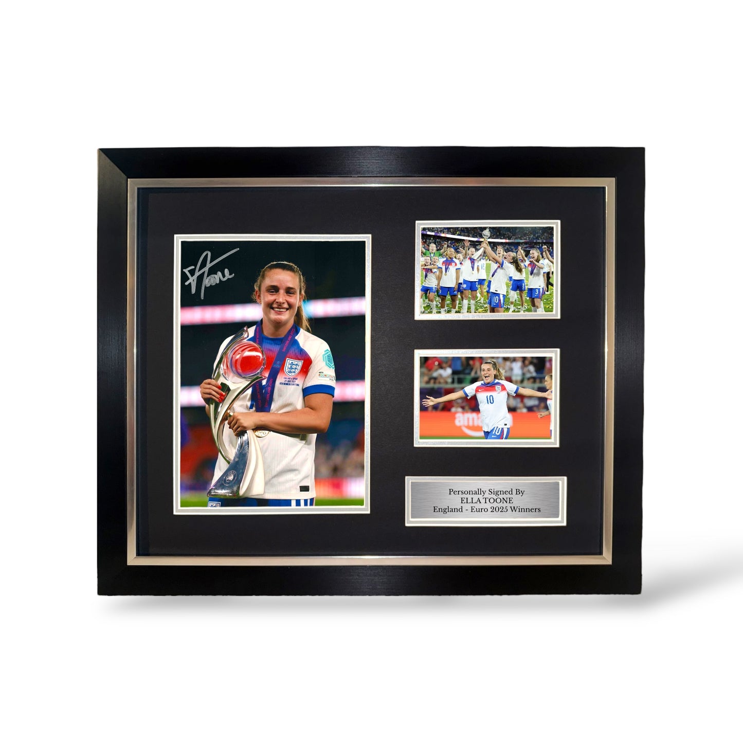 Ella Toone Signed England Euro 2025 Winners Montage- Deluxe Framed