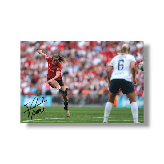 Ella Toone Signed Manchester United FA Cup Final Goal 12x8 Photo