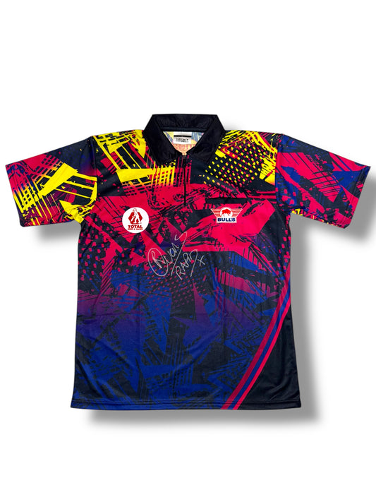 ‘Rapid’ Ricky Evans Front Signed Darts Shirt