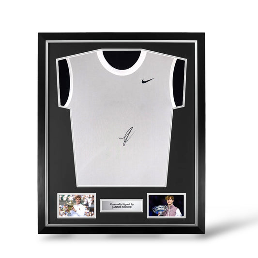 Jannik Sinner Signed Nike Tennis Tank Top- Deluxe Framed