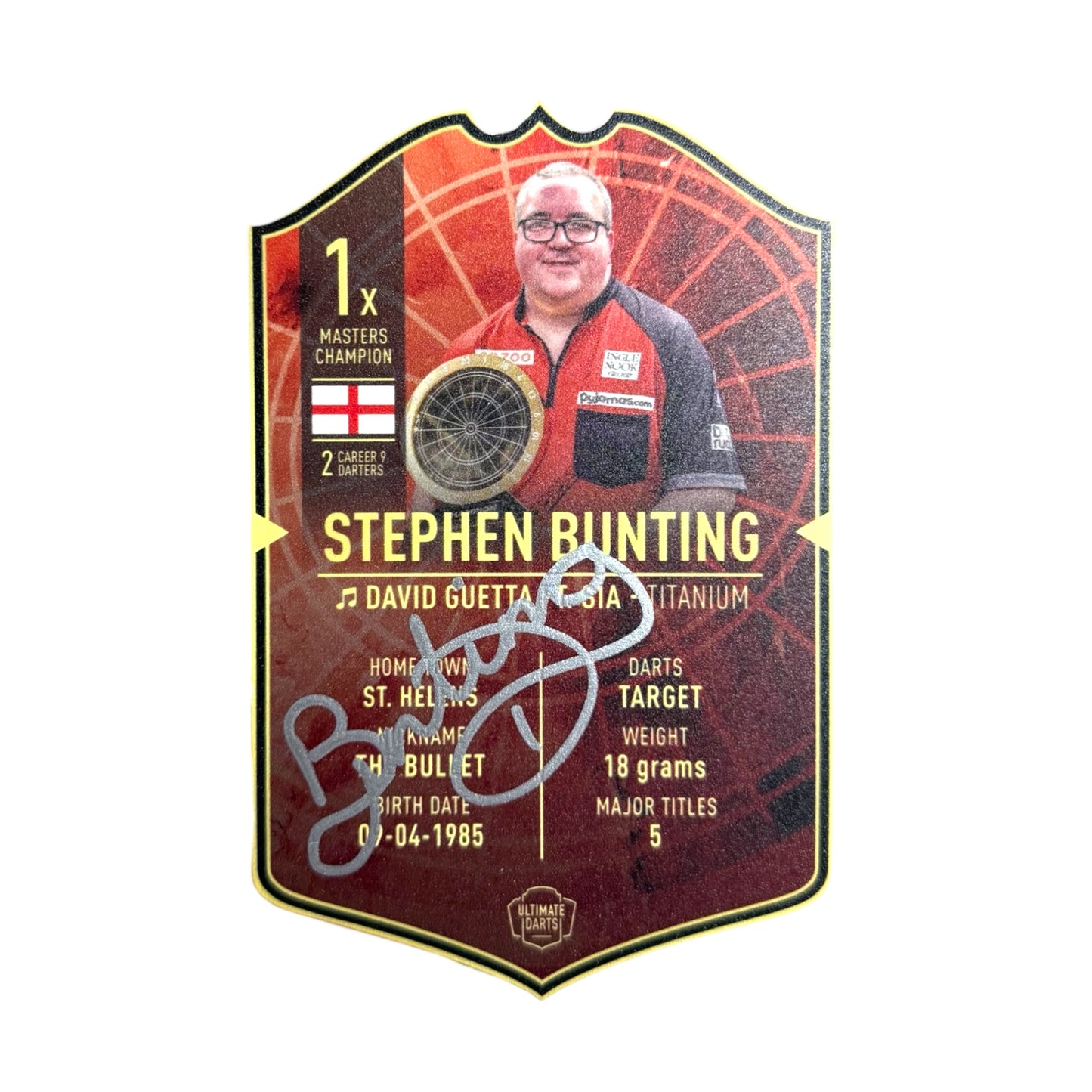 Stephen Bunting Signed Ultimate Darts Card