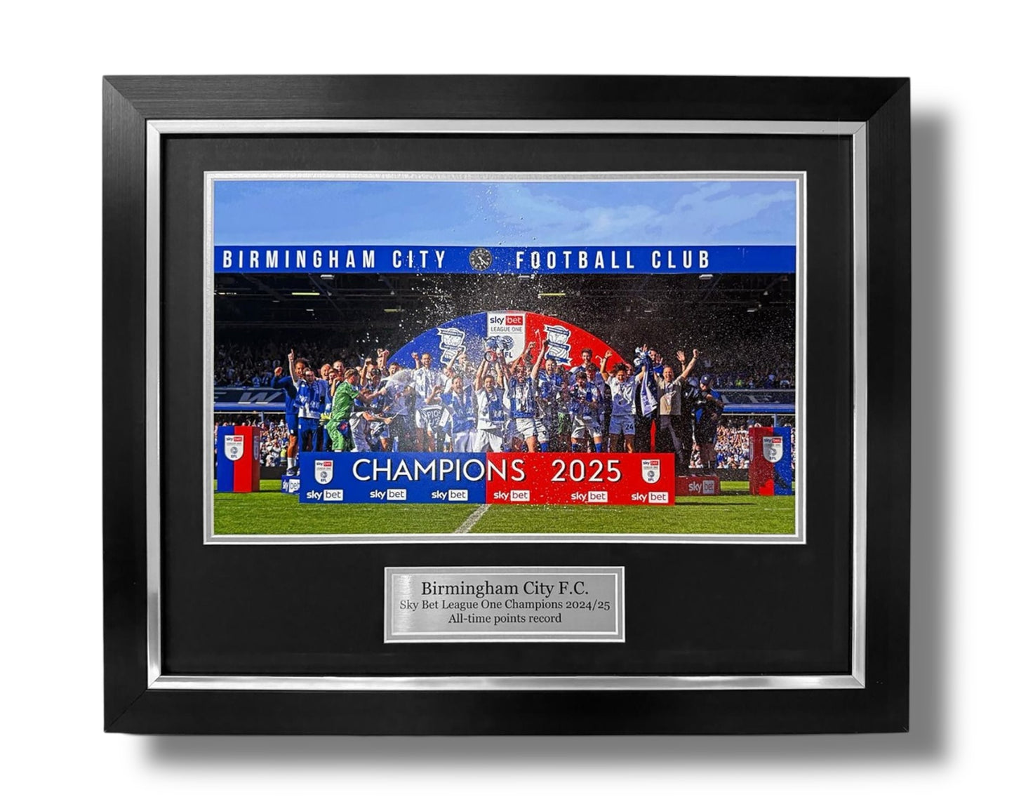 Birmingham City Football Club- Sky Bet League One Champions 2025- Deluxe Framed