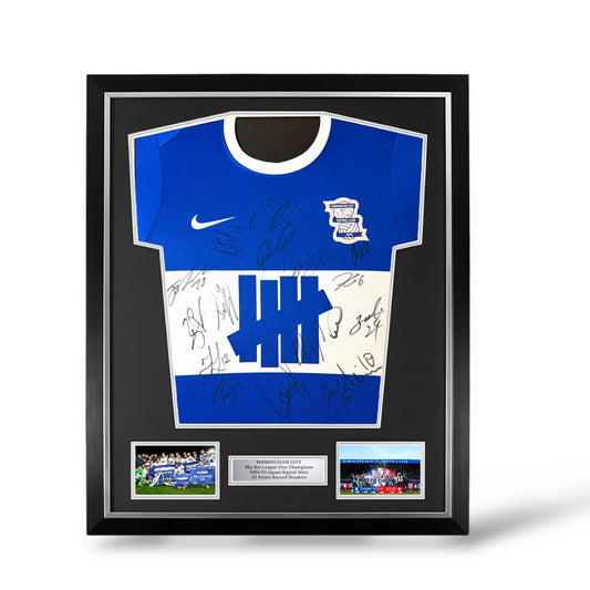 Birmingham City 2024/25 Squad Signed Home Shirt- Deluxe Framed