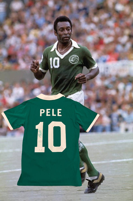 Pele Signed New York Cosmo Football Shirt