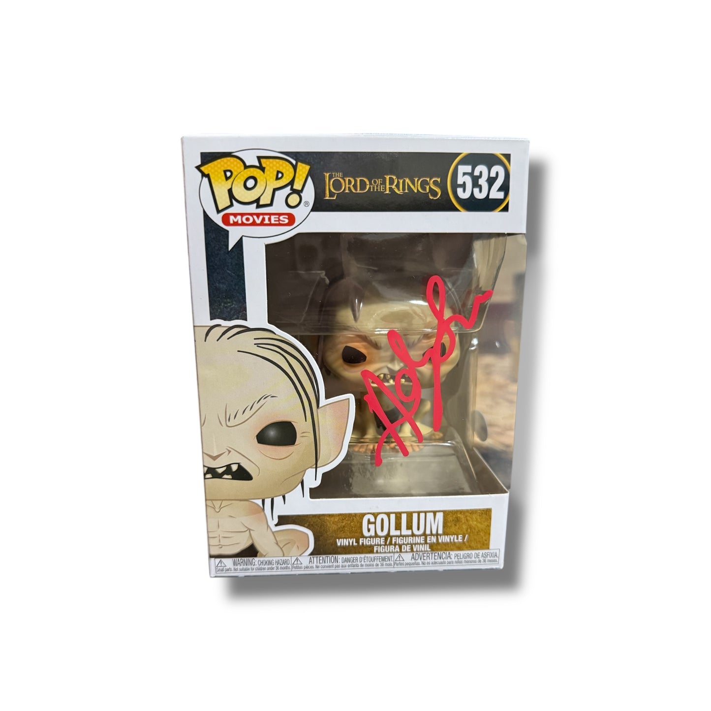 Andy Serkis Signed Gollum The Lord Of The Rings Funko Pop (ACOA Authenticated)