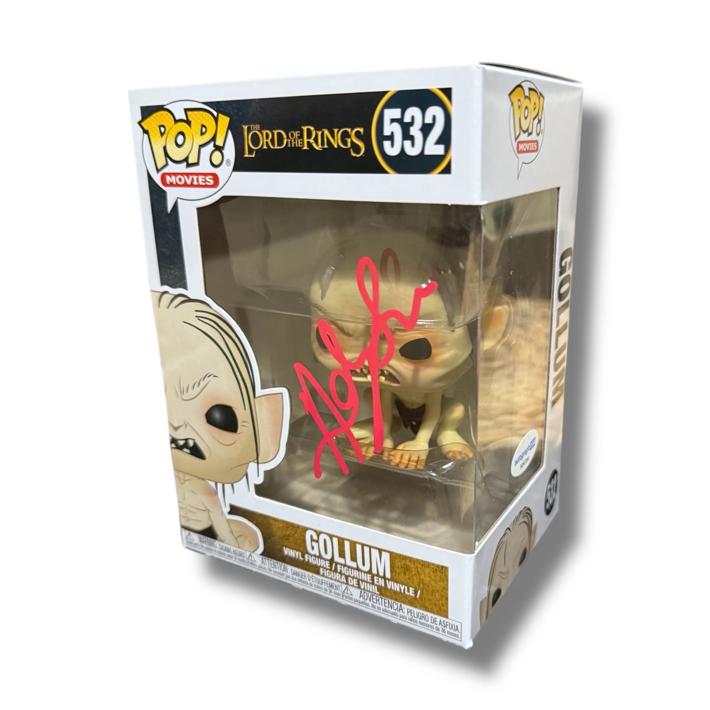 Andy Serkis Signed Gollum The Lord Of The Rings Funko Pop (ACOA Authenticated)