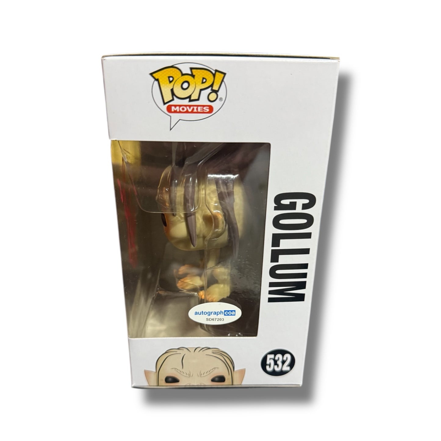 Andy Serkis Signed Gollum The Lord Of The Rings Funko Pop (ACOA Authenticated)