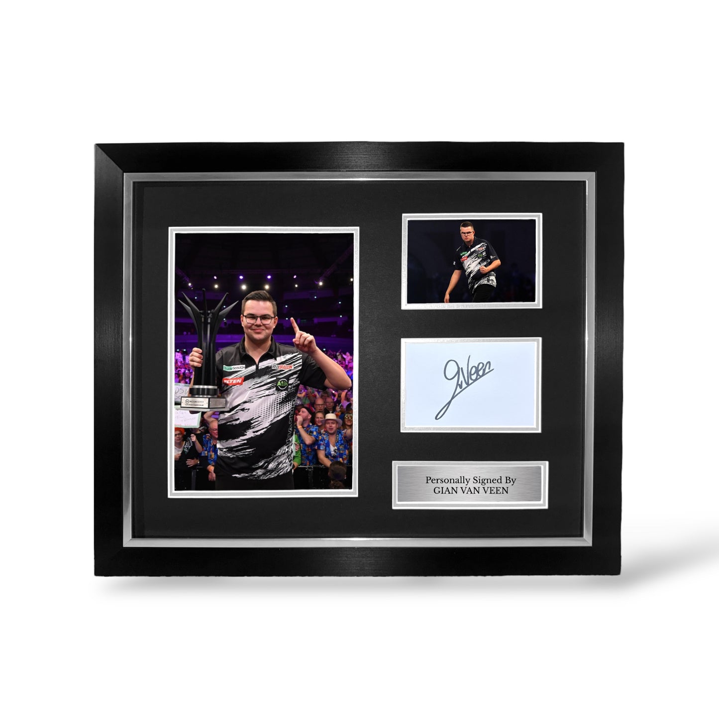 Gian Van Veen Signed Montage- Deluxe Framed