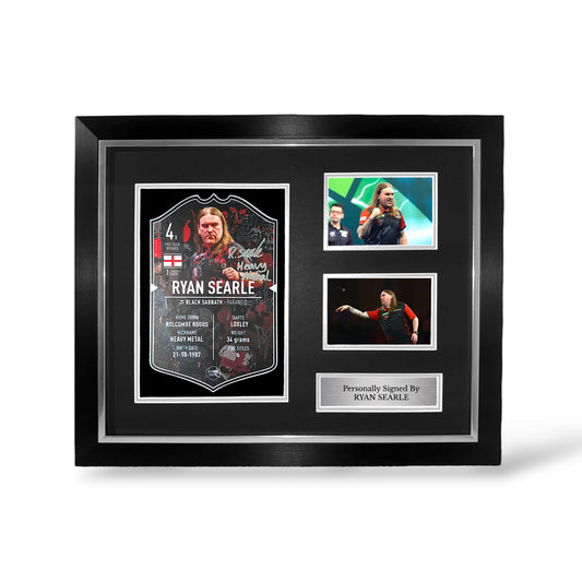 Ryan Searle Signed Ultimate Darts Card- Deluxe Framed