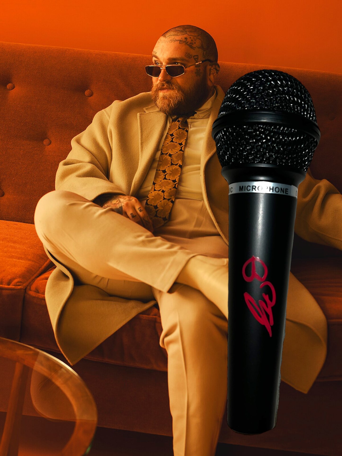 Teddy Swims Signed Microphone