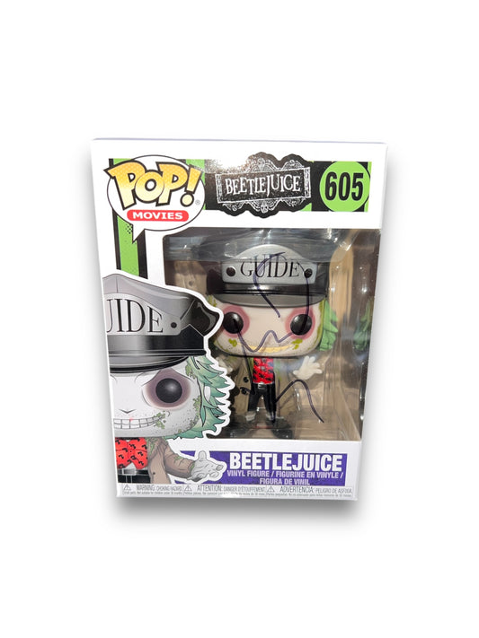 Michael Keaton Signed Beetlejuice Guide 605 Funko Pop