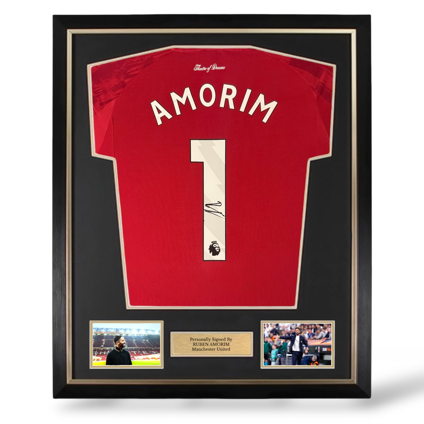 Ruben Amorim Signed Manchester United 25/26 Home Shirt- Deluxe Framed