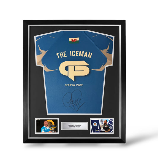 Gerwyn Price Signed Official Akuma Darts Shirt- Deluxe Framed