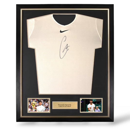 Carlos Alcaraz Signed Nike Tennis Shirt- Deluxe Framed