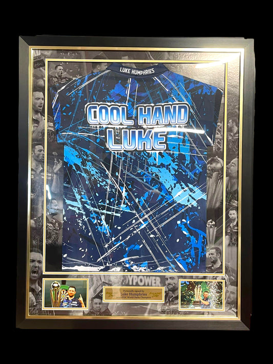Luke Humphries Signed Official Shirt in a Deluxe 3D Frame
