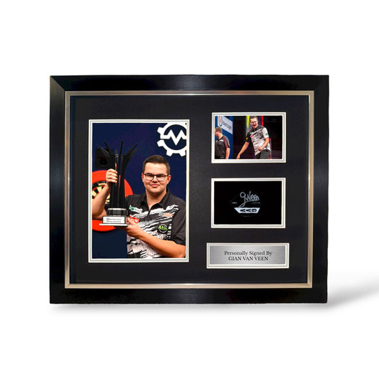 Gian Van Veen Signed Flight Montage- Deluxe Framed