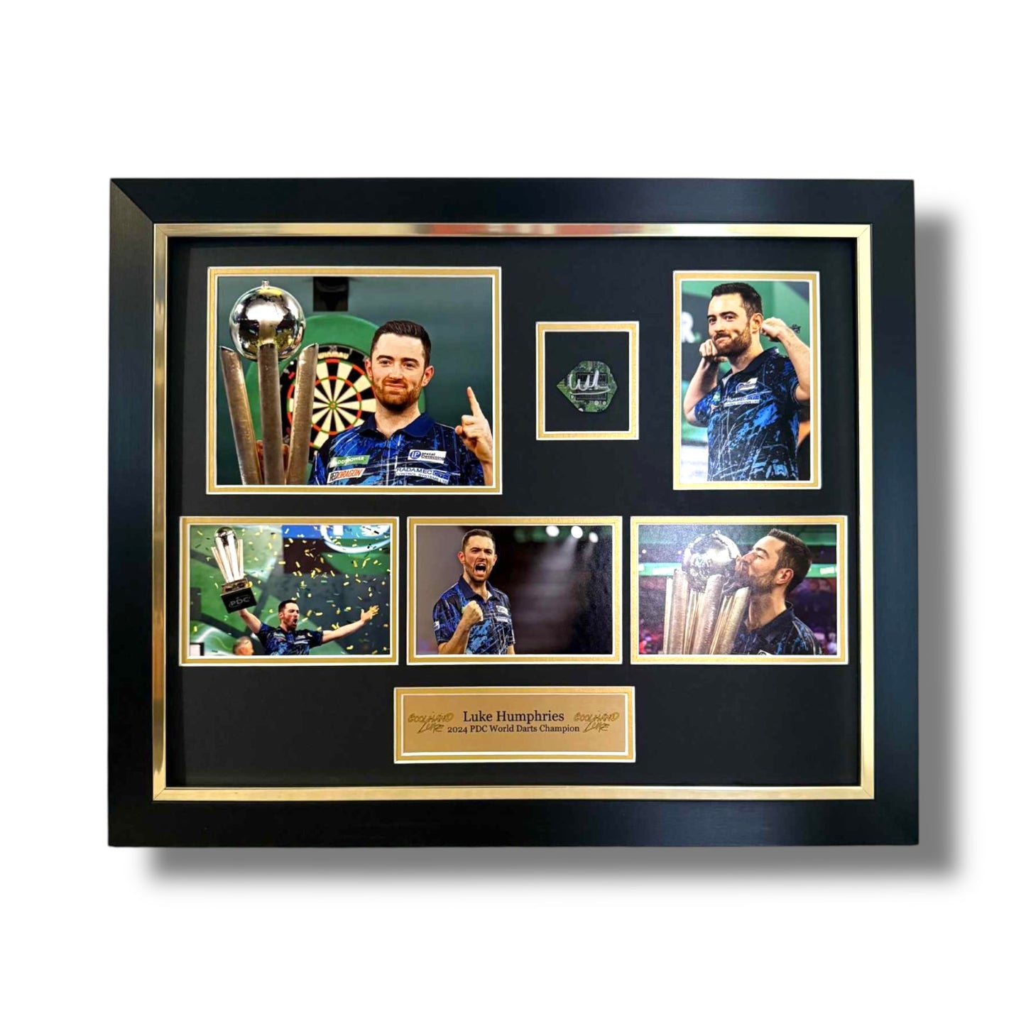 Luke Humphries Signed Official Darts Flight- Deluxe Framed