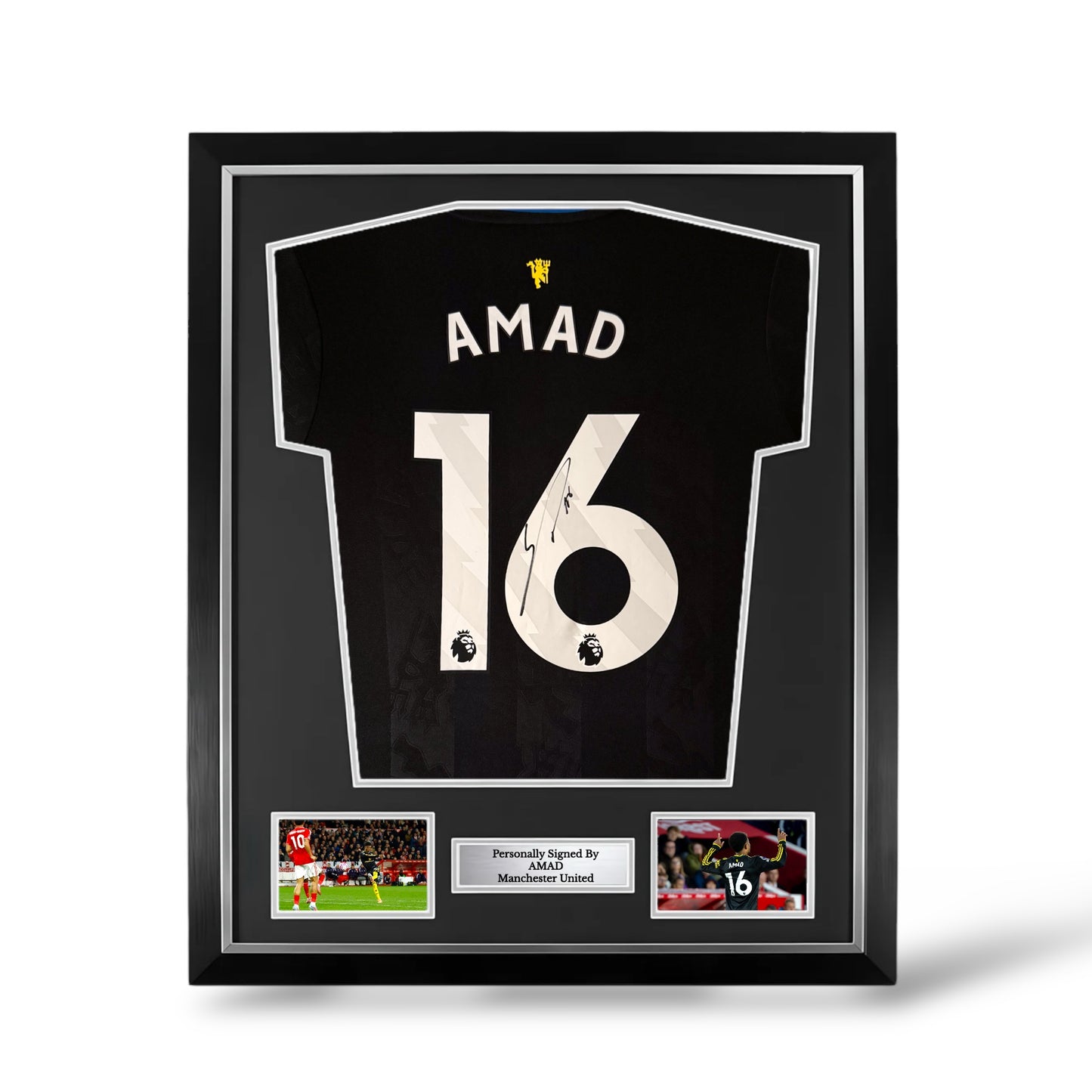 Amad Diallo Signed Manchester United 2025/26 Third Shirt- Deluxe Framed