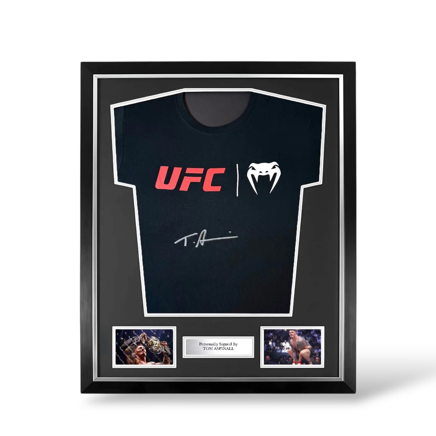 Tom Aspinall Signed Official UFC Venum Shirt- Deluxe Framed