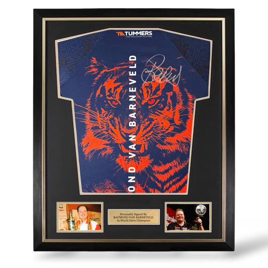 Raymond Van Barneveld Signed Official Target RVB Darts Shirt- Deluxe Framed