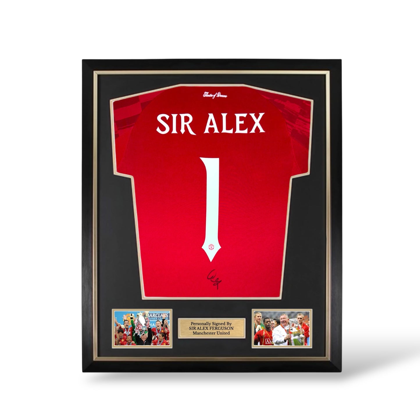 Sir Alex Ferguson Signed Manchester United 2025/26 Home Shirt- Deluxe Framed